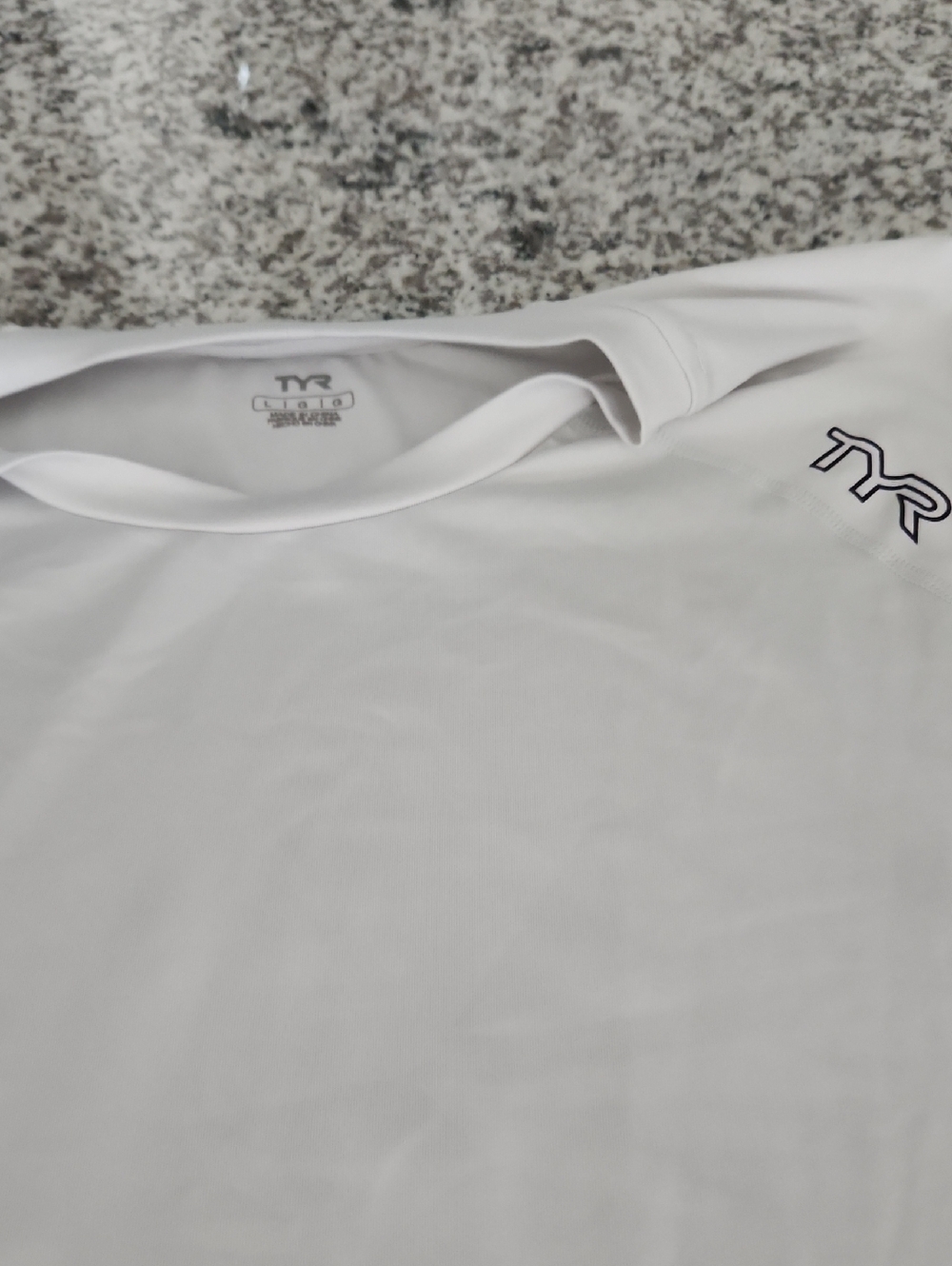 TYR Men's White Short-Sleeve Performance Tee